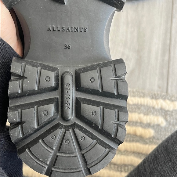 New!! All Saints Brown Leather Harlee Chelsea Boots - Picture 3 of 6